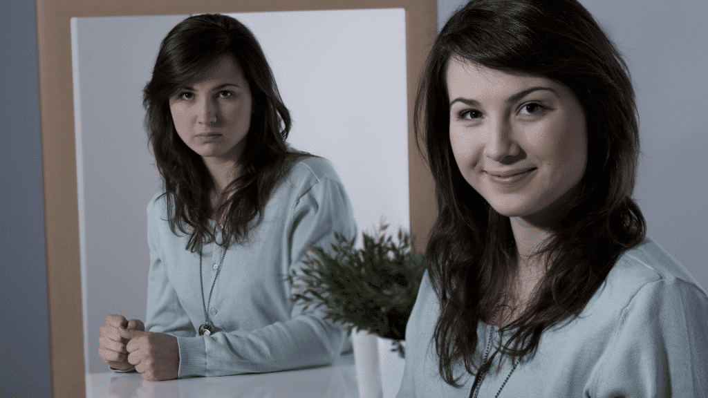 Bipolar Disorder Mental disease - Mood sings by lady