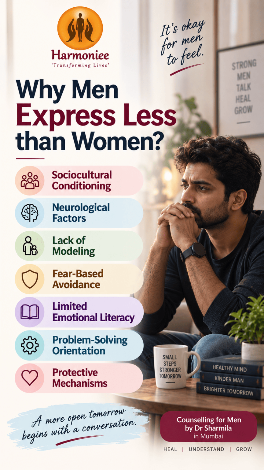 Men mental health counsellor online Mumbai